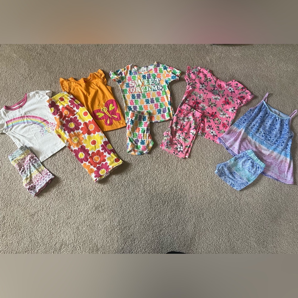 Girls 4T Kids Pajama Bundle